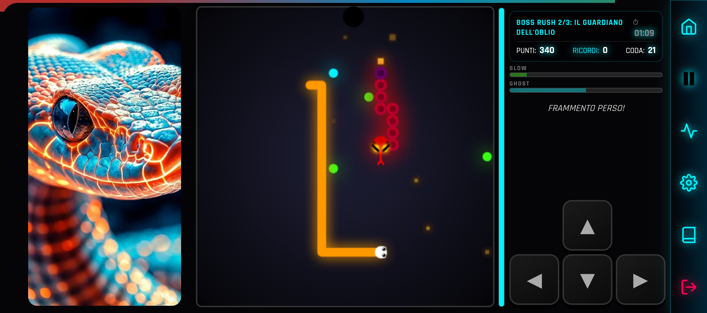Boss fight di Snake Adventure
